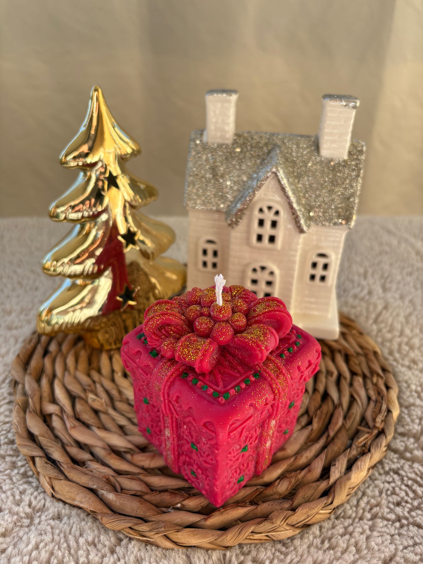 Bougie cadeau de Noël