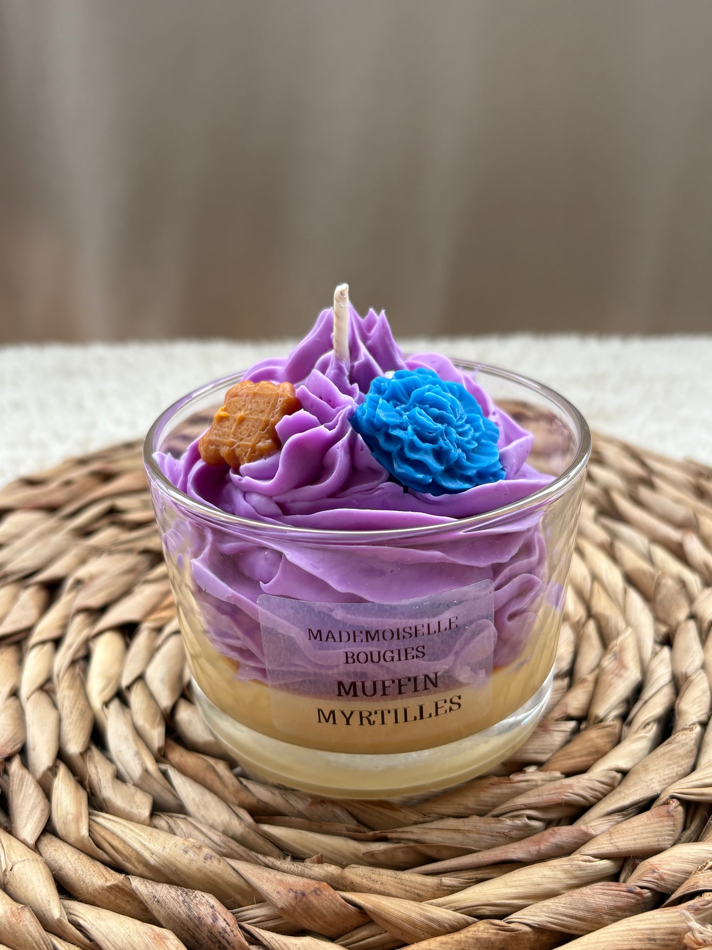 Bougie Muffin Myrtilles