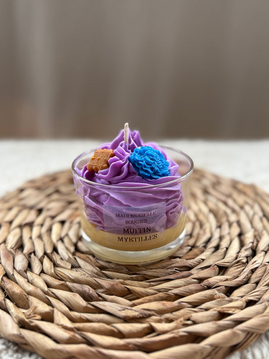 Bougie Muffin Myrtilles