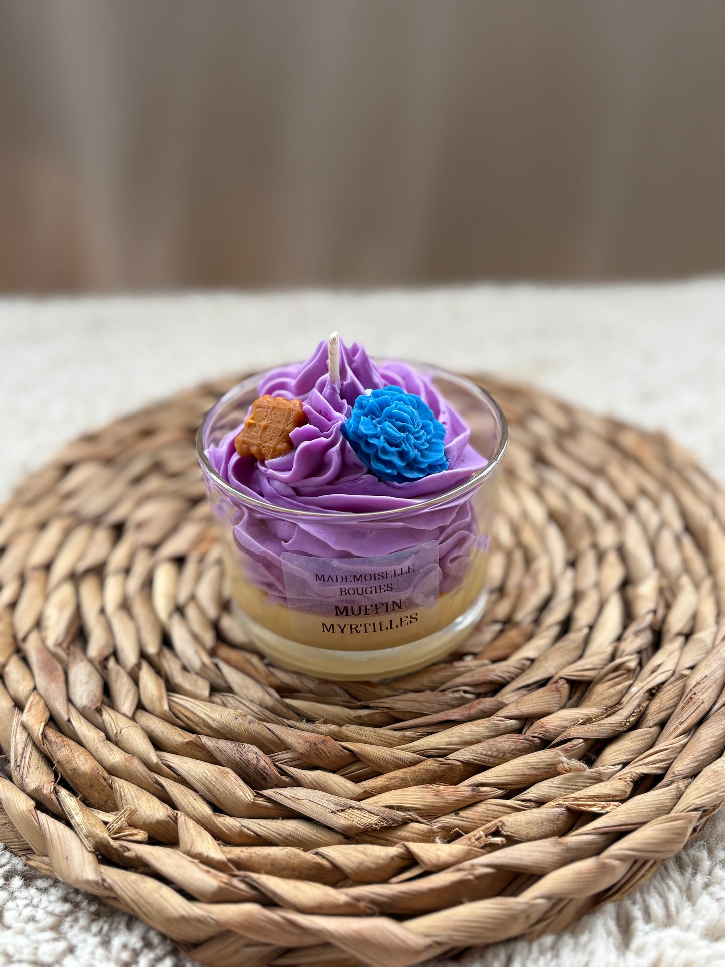 Bougie Muffin Myrtilles