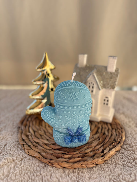 Bougie gant de Noël